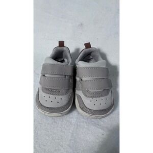 Stride Rite 360 Baby Toddler Gray Hook Loop Sneakers Shoes Size 3M